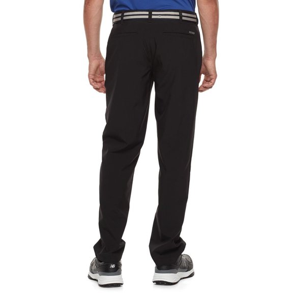 IZOD Swingflex Men's 36 Black Classic-Fit Stretch Performance Golf Pants NWT $70 - Picture 2 of 14